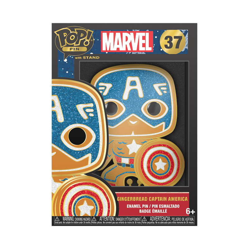 Pop! Pin Gingerbread Captain America – visuel officiel Funko