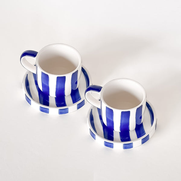 Set espresso 2 tasses et 2 soucoupes – Magazin Minori