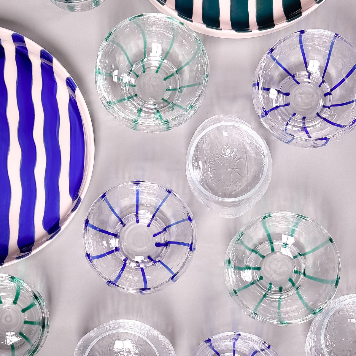 Petit verre artisanal effet craquelé – Magazin Minori