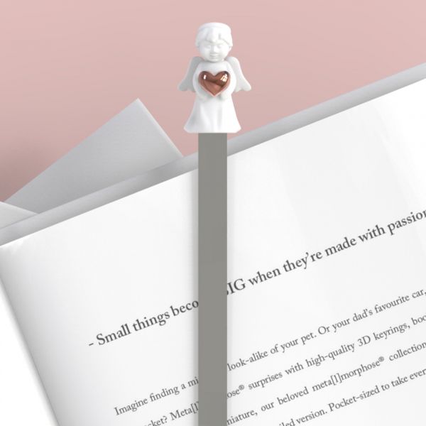 Guardian Angel Pink Heart Bookmark