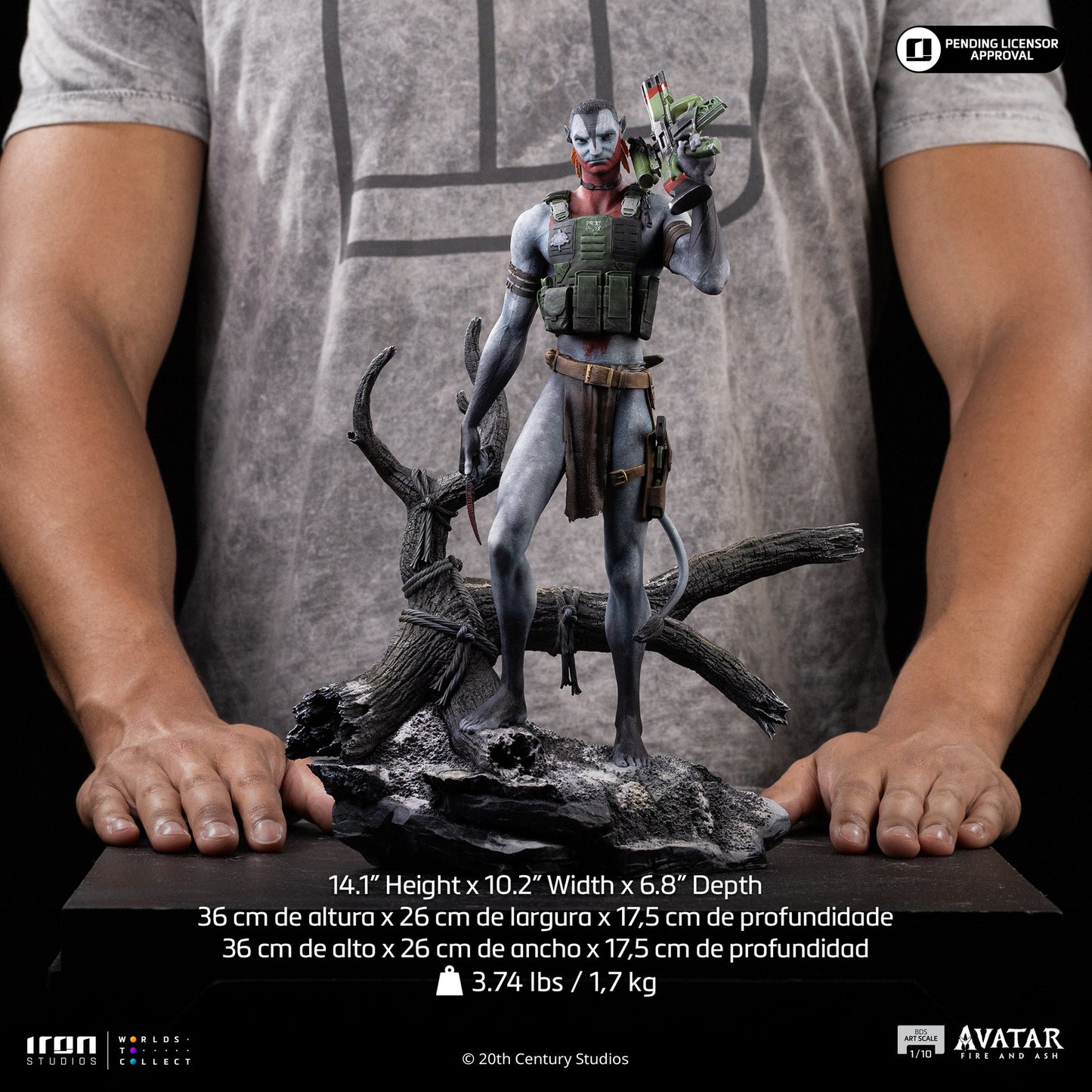 Statue Miles Quaritch - Avatar 3: Fire and Ash - Art Scale 1/10
