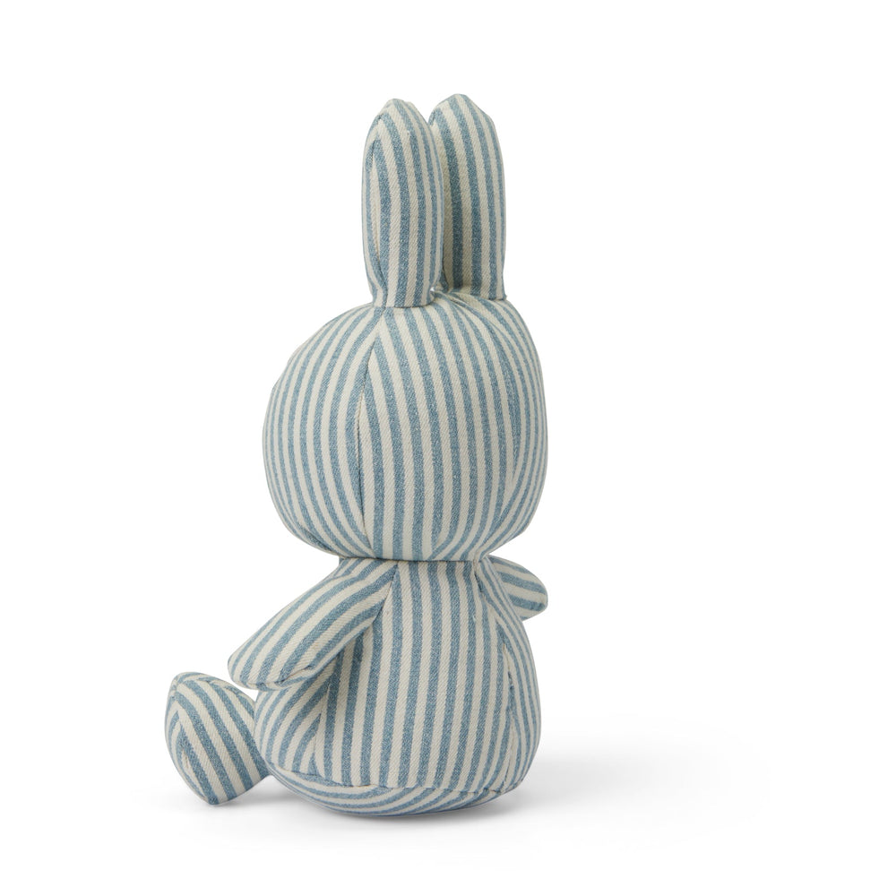 Miffy Denim Stripe Bunny Plush