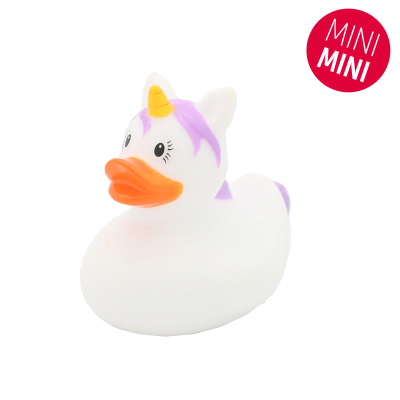 Mini Canard Licorne Blanche