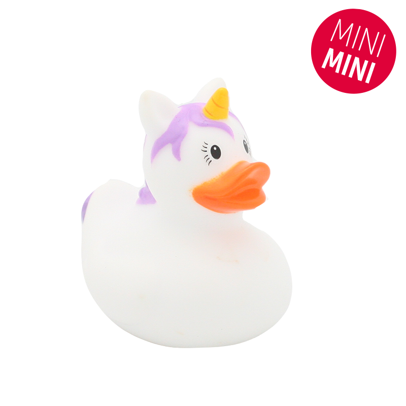 Mini witte eenhoorn eend