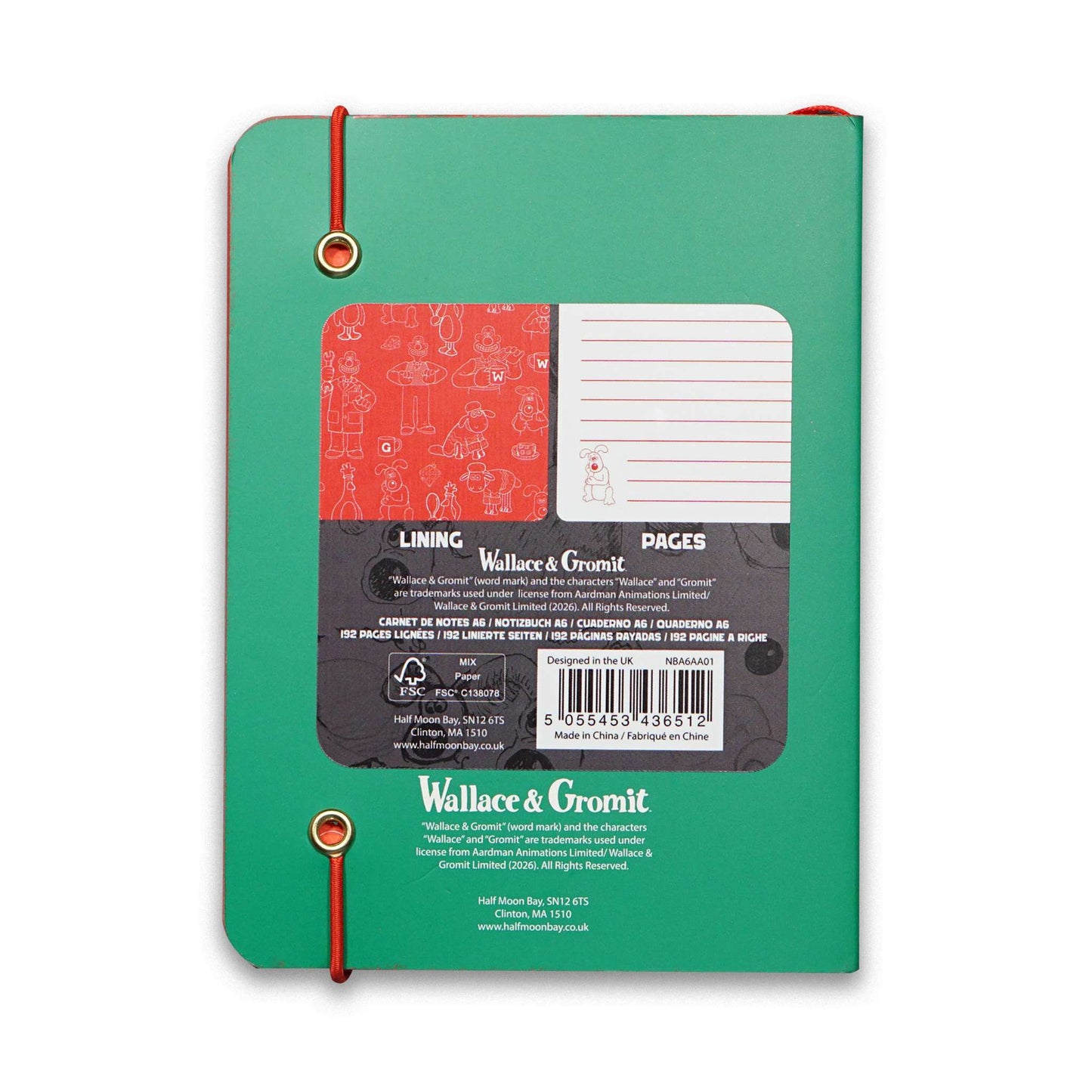 A6 flexible notebook Wallace & Gromit (Wallace Inventin