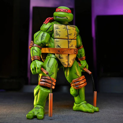 teenage mutant ninja turtles mirage comics 7 scale action figures michelangelo neca
