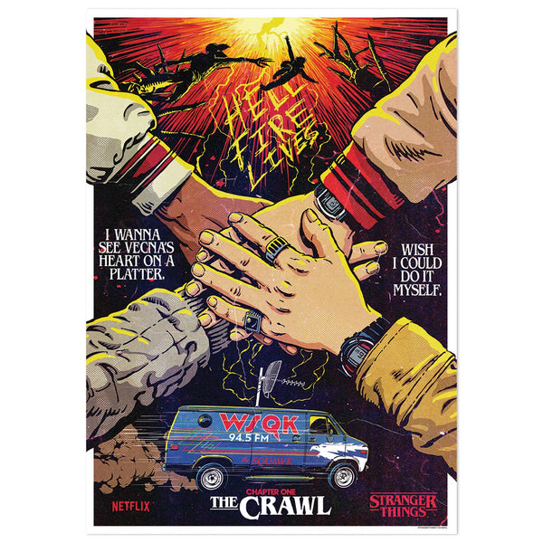 Affiche collector Stranger Things - 5 - 'The Crawl'