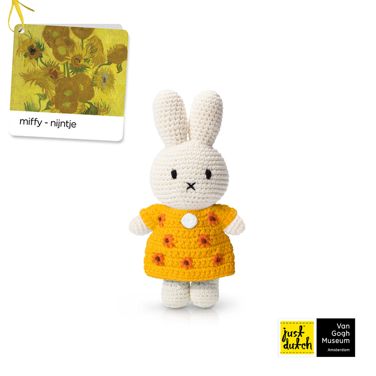 Peluche Miffy - Robe Fleurs Tournesol