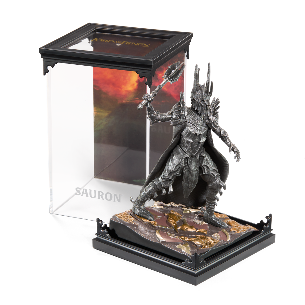 diorama sauron le seigneur des anneaux figurine de collection noble collection