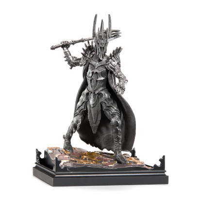 diorama sauron le seigneur des anneaux figurine de collection noble collection