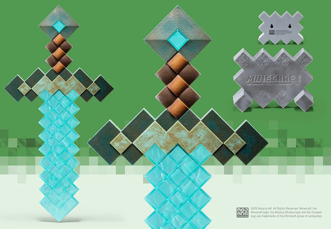 epee diamant replique collector minecraft noble collection