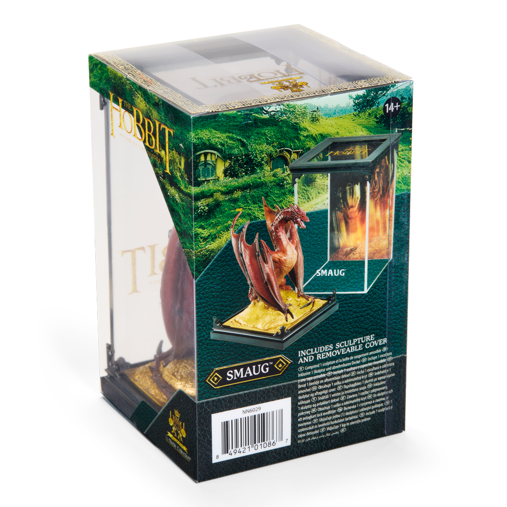 diorama smaug bilbon le hobbit figurine de collection noble collection