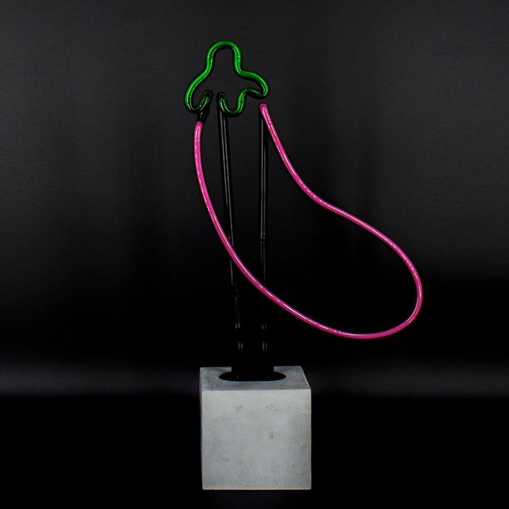 Aubergine Neonlamp