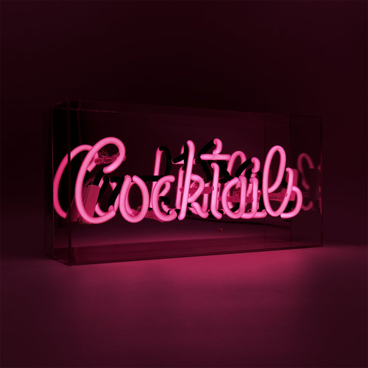 Rose cocktails neon