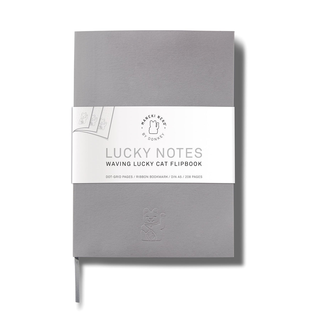 Notebook Chat Chanceux Gris