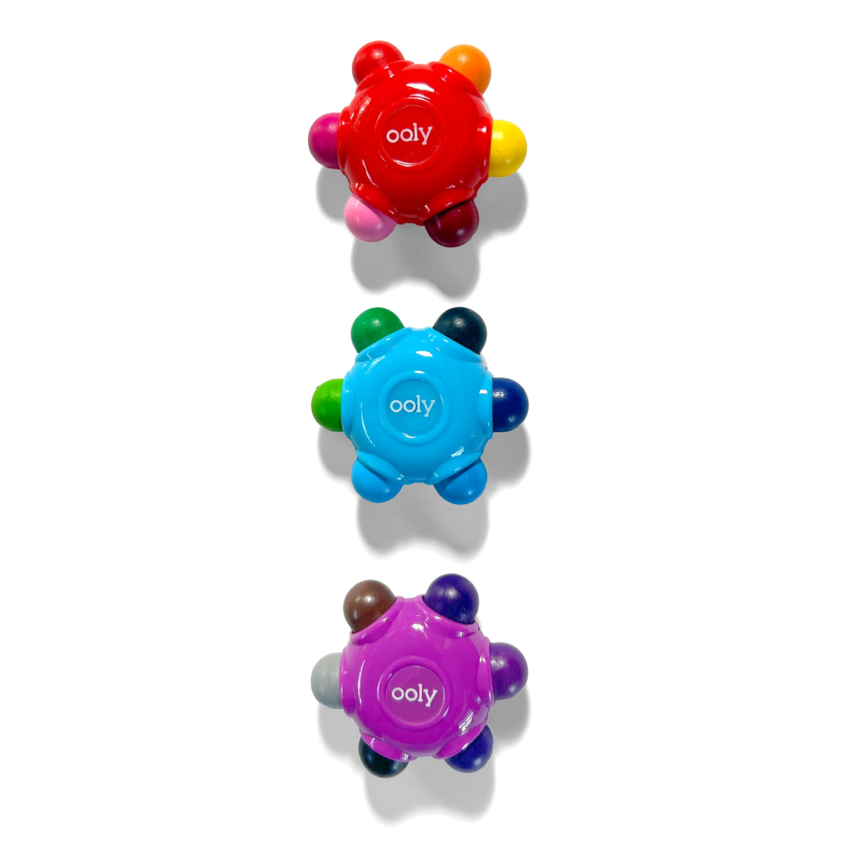 Color Burst Crayons – Easy Grip – 18 Colors – Set of 3