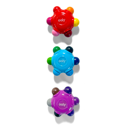 Color Burst Crayons – Easy Grip – 18 Colors – Set of 3