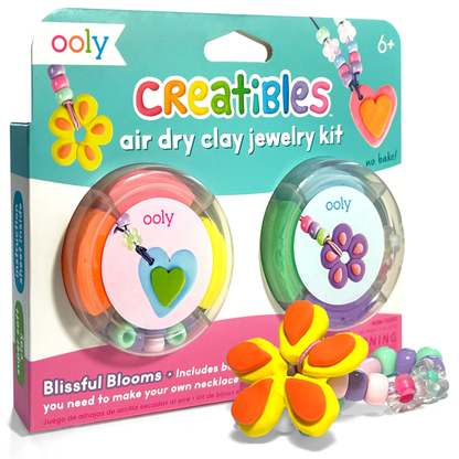 Kit bijoux en pâte autodurcissante Creatibles Blissful Blooms – OOLY
