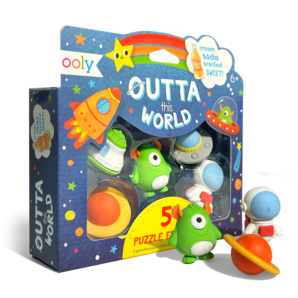 Gommes puzzle parfum soda Outta This World – Lot de 5 – OOLY