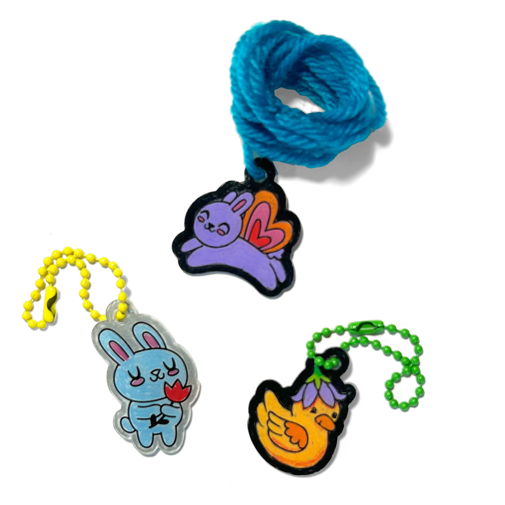 Kit plastique fou Shrink-Its! Amis du jardin – 20 motifs – OOLY