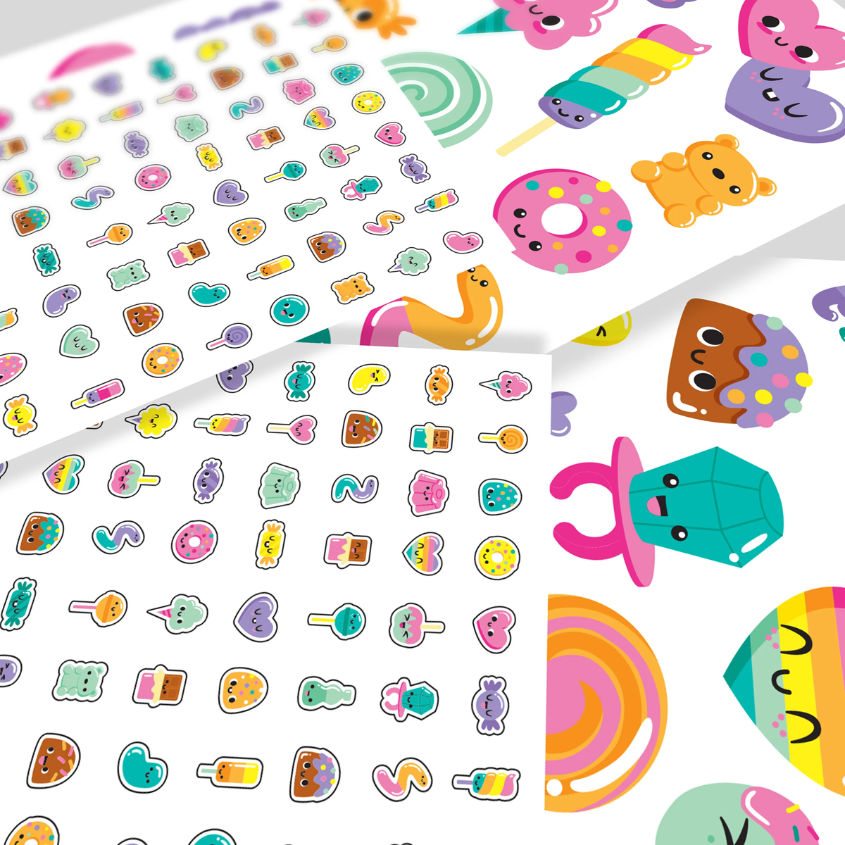 Tatouages et stickers pour ongles Tattoo-Palooza Confiserie – Plus de 225 – OOLY