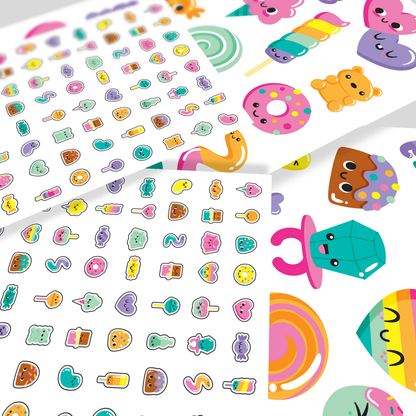 Tatouages et stickers pour ongles Tattoo-Palooza Confiserie – Plus de 225 – OOLY