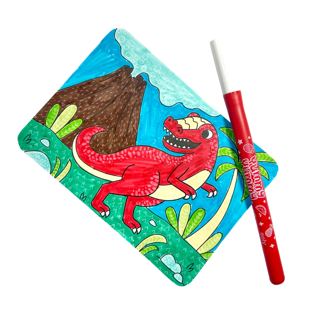Undercover Art Hidden Pattern Coloring Cards – Dino Tales – 12 Cards
