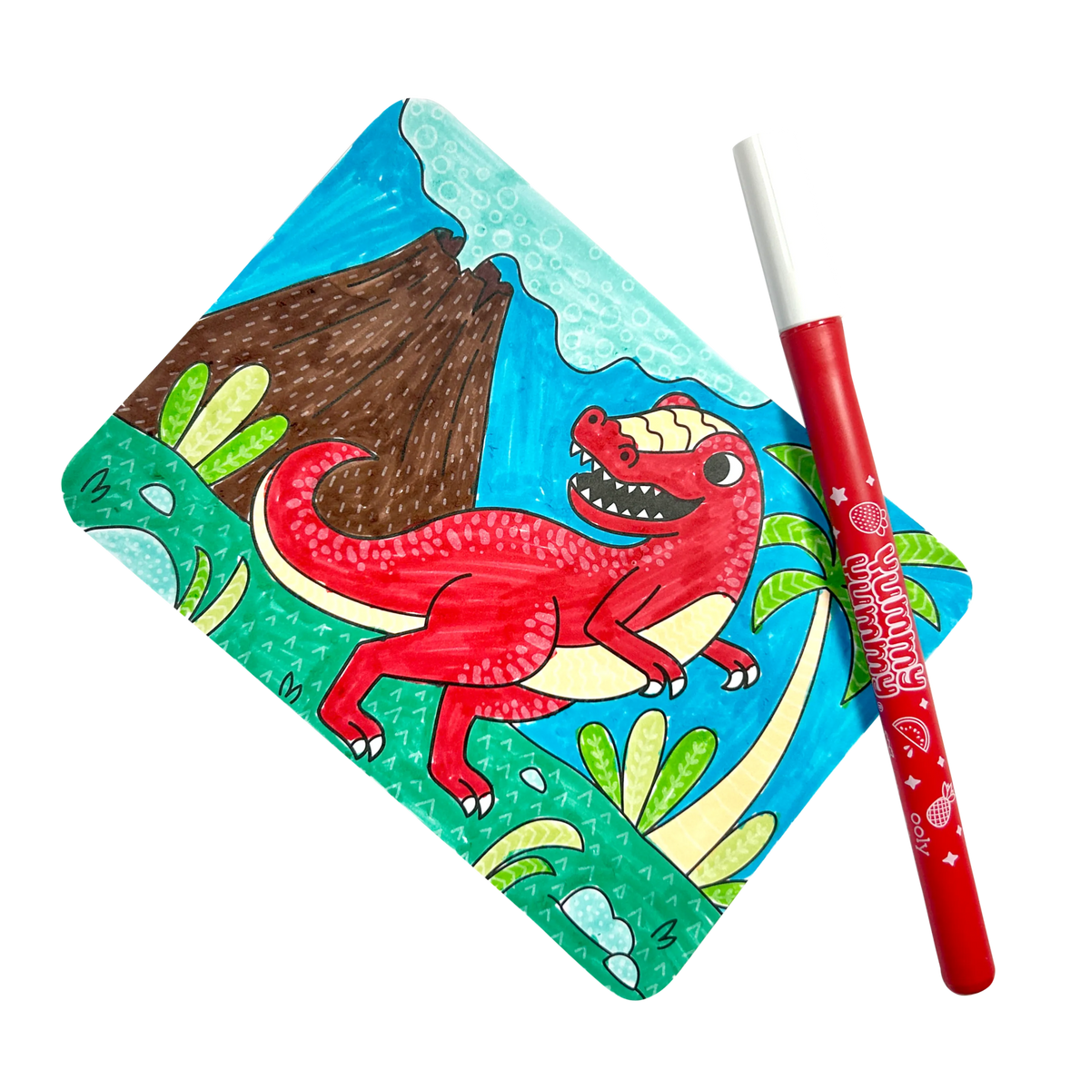 Undercover Art Hidden Pattern Coloring Cards – Dino Tales – 12 Cards
