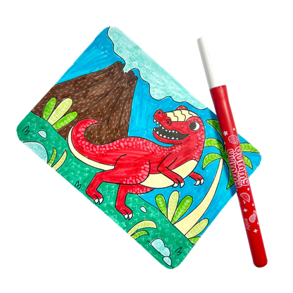 Undercover Art Hidden Pattern Coloring Cards – Dino Tales – 12 Cards