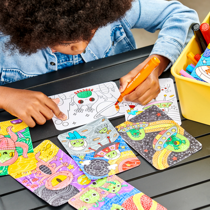 Undercover Art Hidden Pattern Coloring Cards – Dino Tales – 12 Cards
