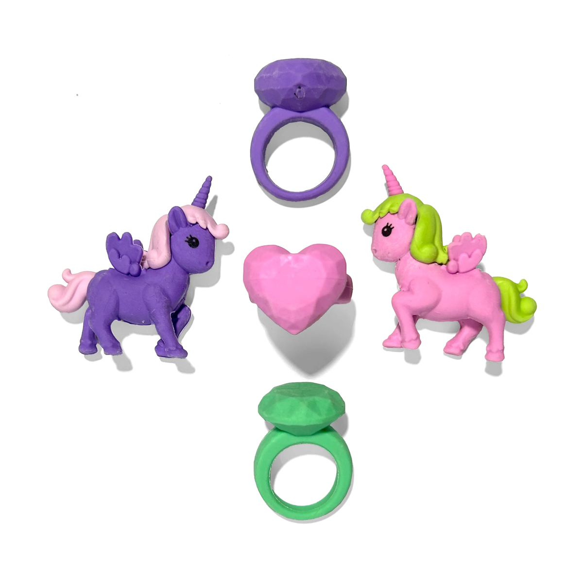 Gommes puzzle parfum vanille Unicorn Wishes – Lot de 5 – OOLY