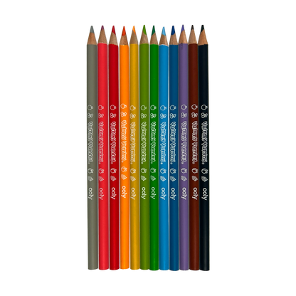 Crayons de couleur parfumés Yummy Yummy Fruits – Lot de 12 – OOLY
