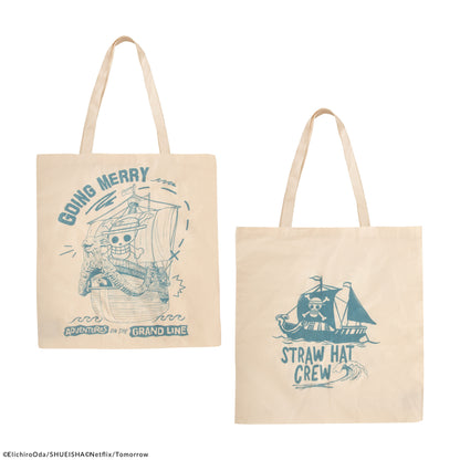 Straw Hat Crew Cotton Tote Bag
