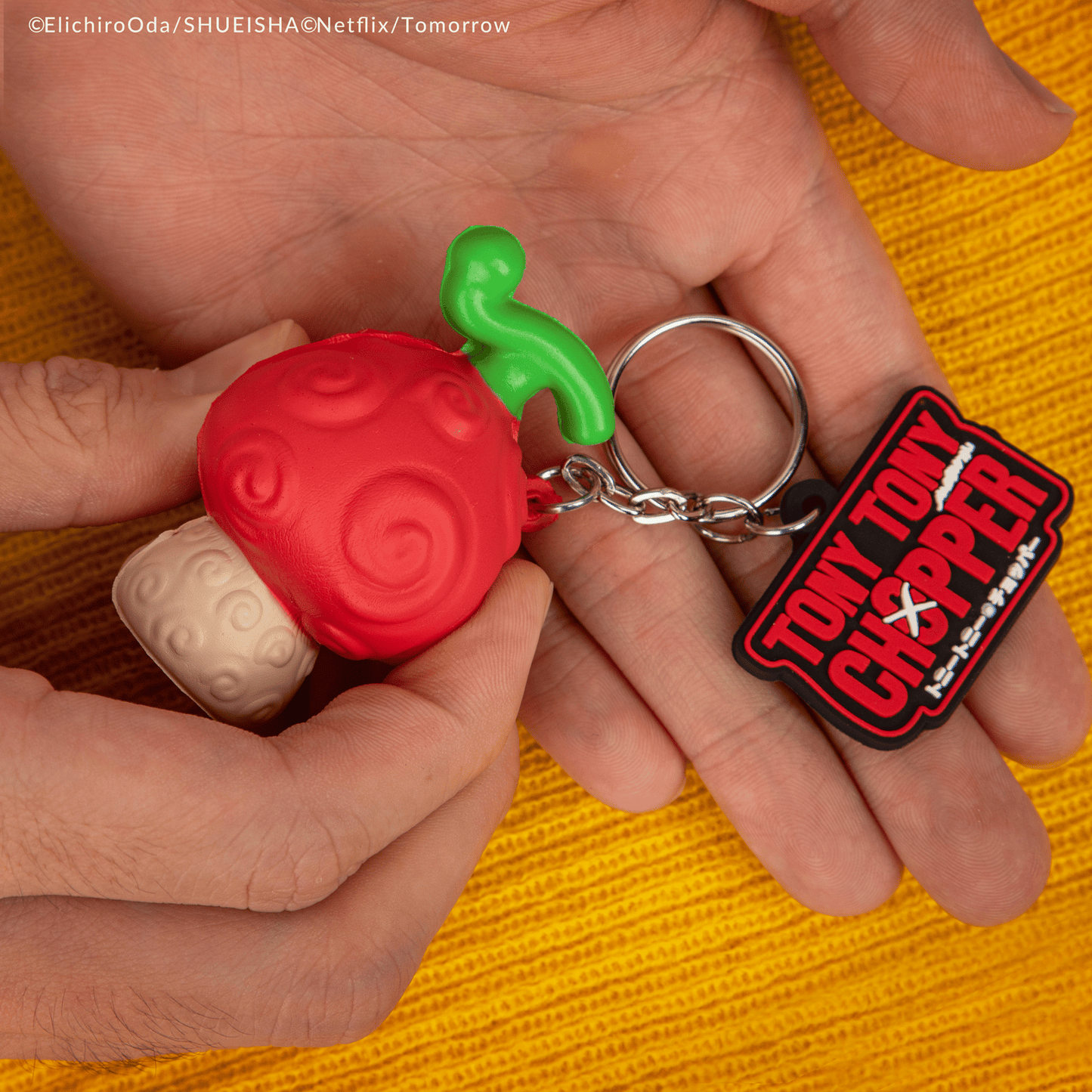 Squishy Fruit Human Keychain