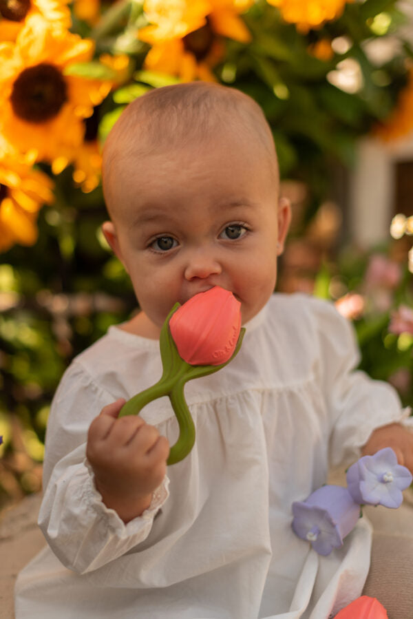 Théo la Tulipe – Jouet de bain et dentition bébé