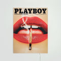 Tableau LED Néon « Match Cover » - Playboy Novembre 2013 - Petit Format