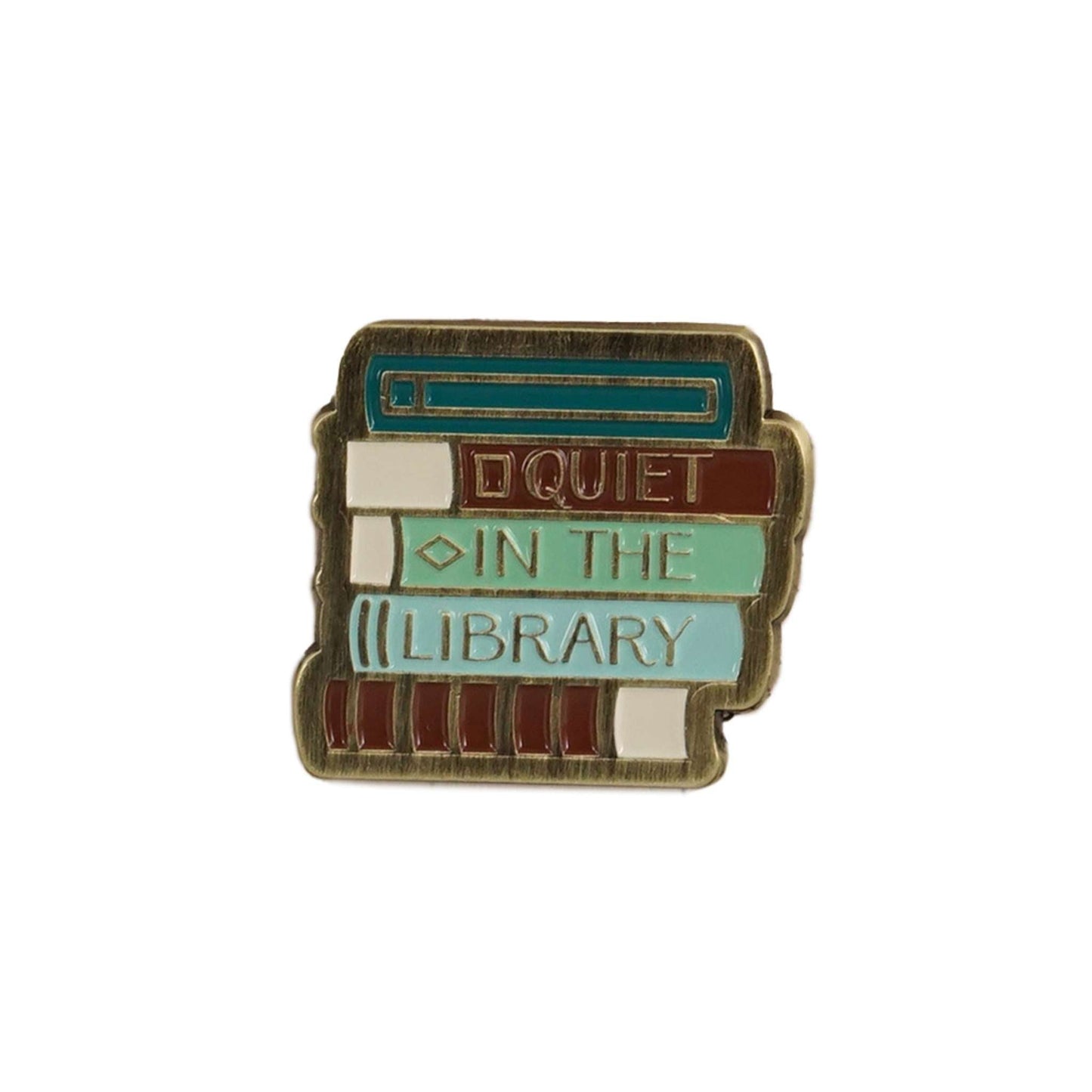 Pulteney Press Quiet in the Library Pin