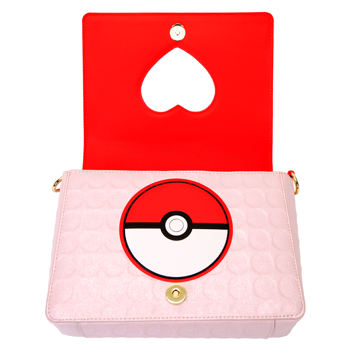 Loungefly Pokémon I Choose You Hearts Crossbody Bag - détail