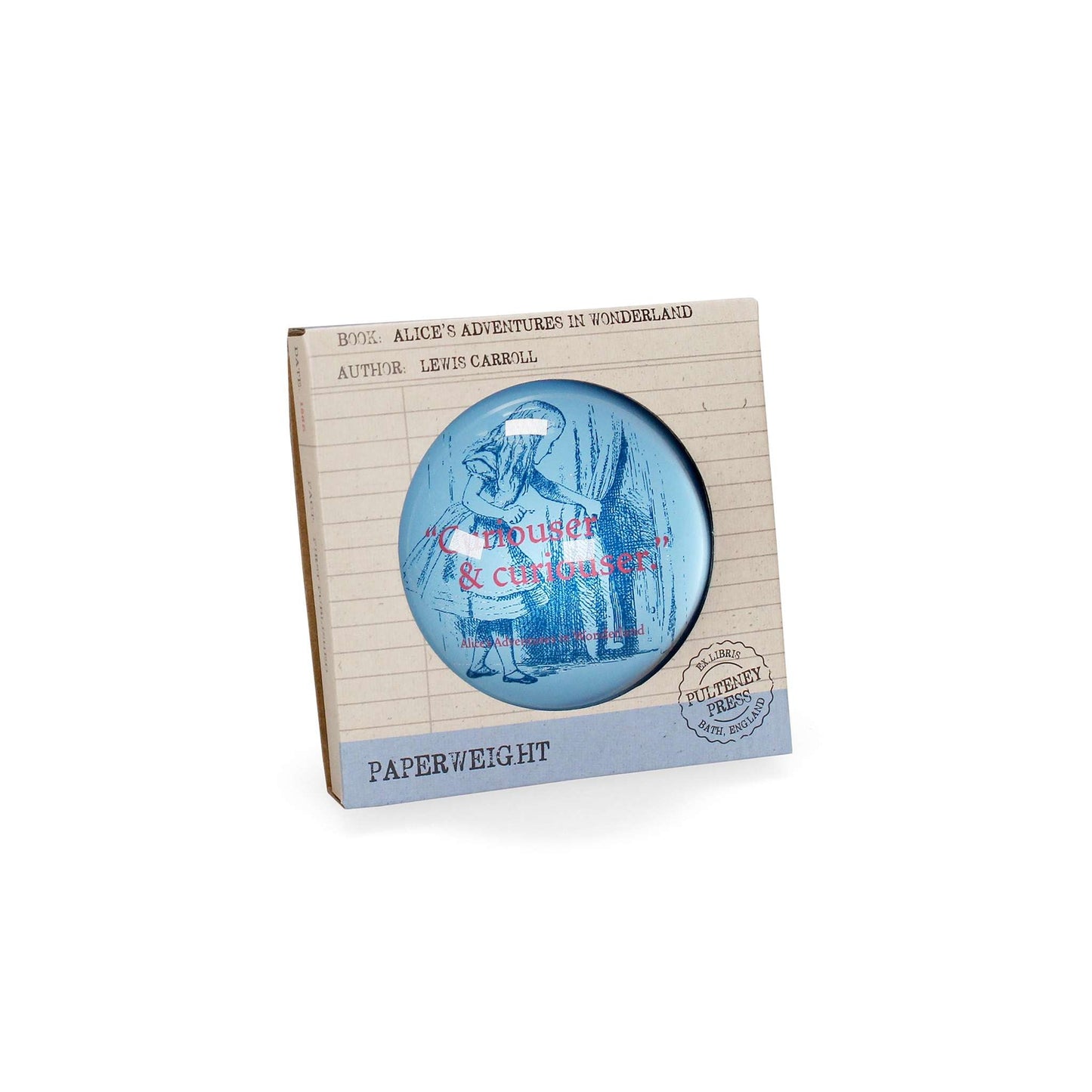 Pulteney Press Alice Paperweight