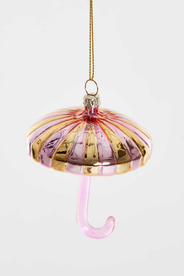 Boule de Noël Parapluie Rose