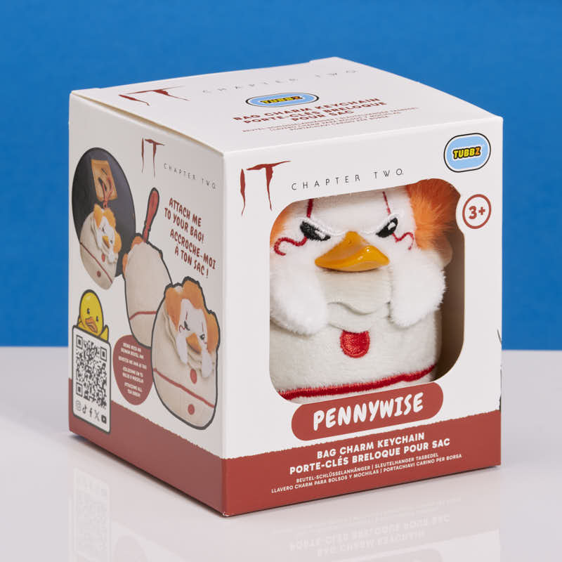 Porte-clés peluche TUBBZ Ça : Pennywise - PRÉCOMMANDE*
