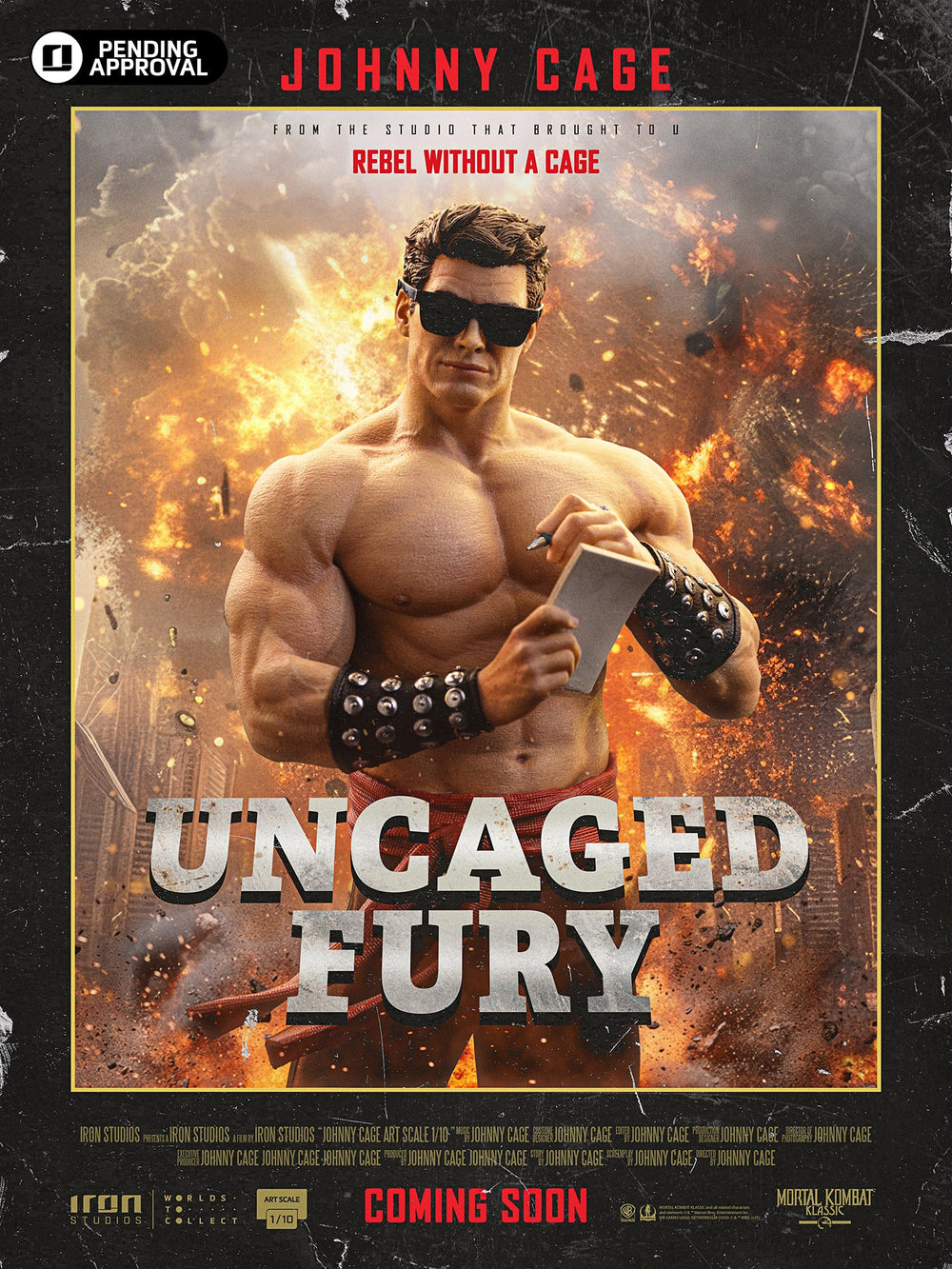 Johnny Cage Statue - Mortal Kombat - Art Scale 1/10