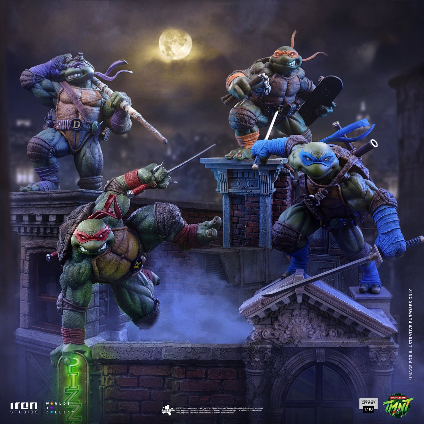 Statue Leonardo Unleashed - Teenage Mutant Ninja Turtles - Art Scale 1/10