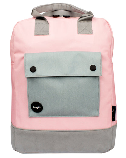 Sac à dos ado rose / gris