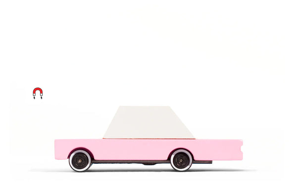 Candycar World Houten Auto - Roze Sedan