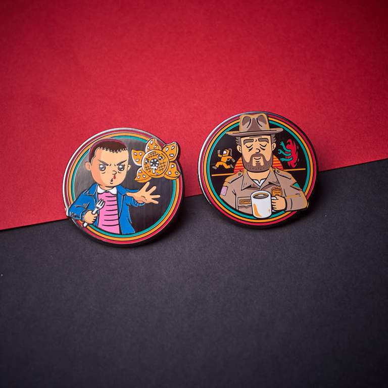 Pin's Stranger Things Set 1.1 - Onze et Jim