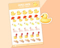 Planche d'Autocollants Canards