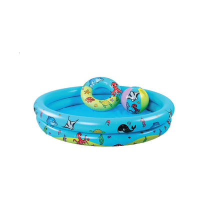 Play Pool Set - Multicolor - Mini Marine - Ø 120 cm