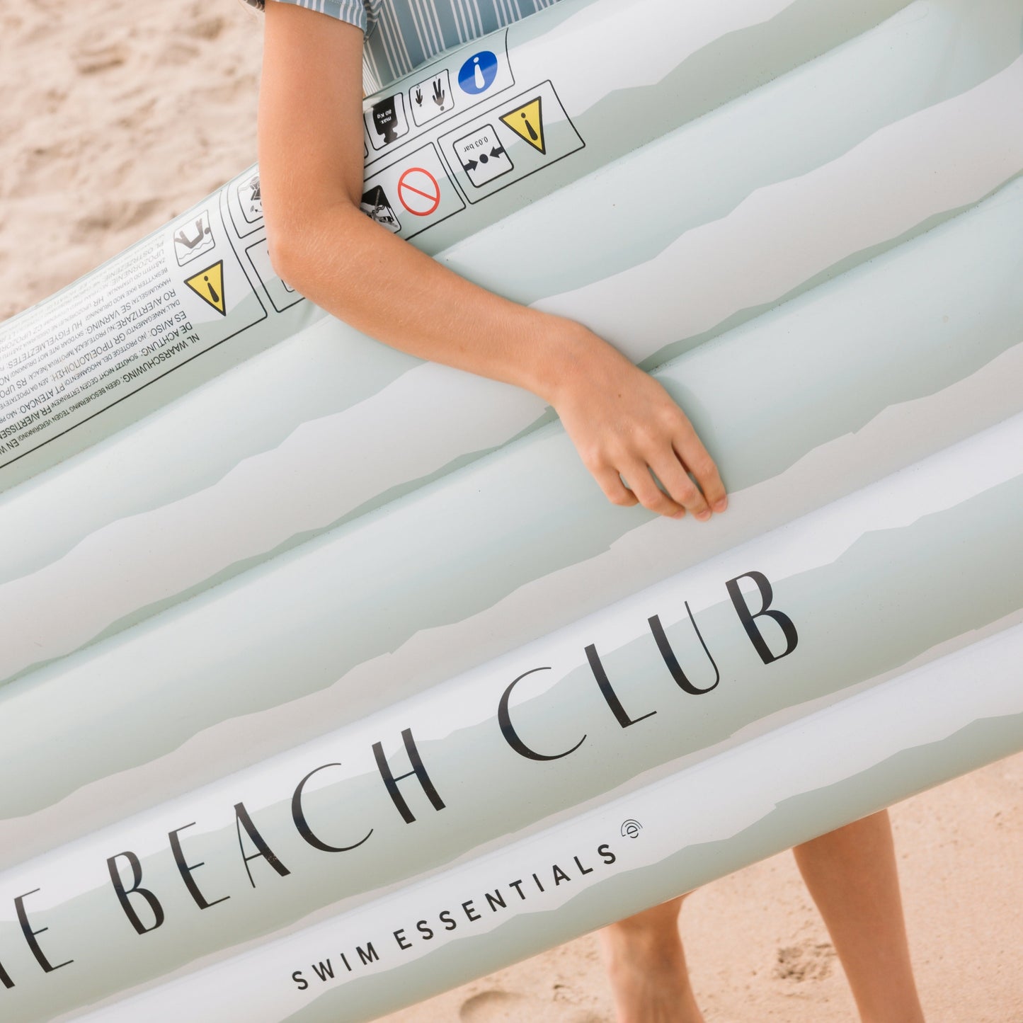 Pool Float - Green - Resort Stripe - 177 cm