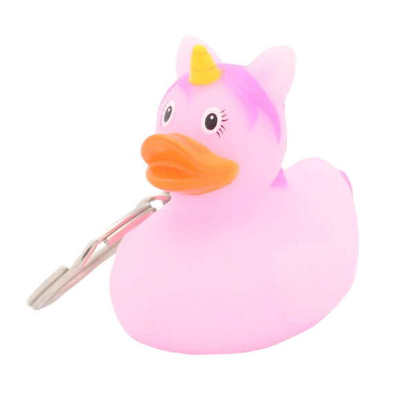 Porte-Clés Canard Licorne Rose